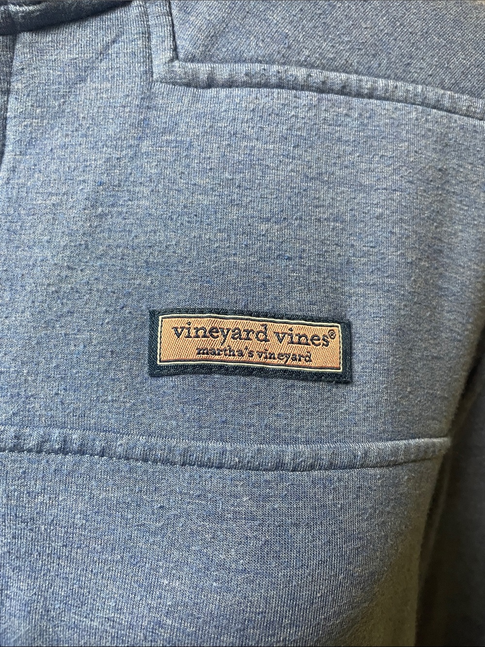 Vineyard Vines Women's Light Blue Half-Zip Pullover Sweatshirt - Picture 4 of 6